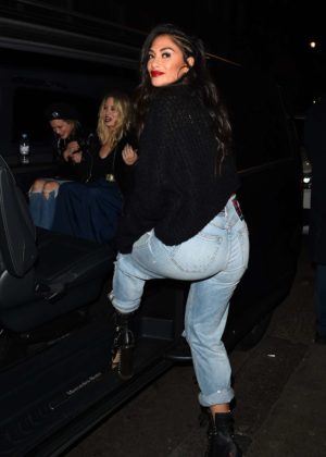 Nicole Scherzinger in Jeans - Night out in London